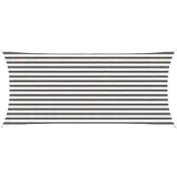 Syfax Voile d'ombre Gris clair et blanc 2 x 5 m HDPE