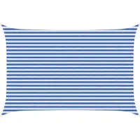Syfax Voile d'ombre Bleu et Blanc 3 x 4,5 m HDPE
