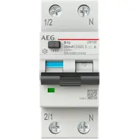 AEG BUSCH JAEGER Interrupteur FI/LS DN100B10/A30 1P+N type A B 10A 30mA 10kA (2CSR975131R1105)