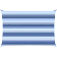 Syfax Voile d'ombre Bleu et Blanc 4 x 5 m HDPE
