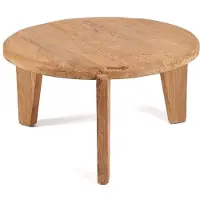 Bazar Bizar Table basse bois de teck marron 80x80x45cm