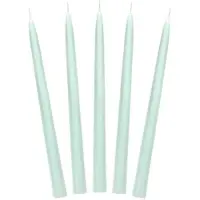 Party Deco 10 BOUGIES FLAMBEAUX CONIQUE 5H 24CM SAUGE