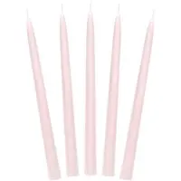 Party Deco 10 BOUGIES FLAMBEAUX CONIQUE 5H 24CM VIEUX ROSE