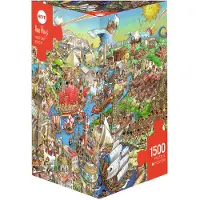 Sonstige Verlage 298906 - History River, dessin animé dans un triangle, 1500 pièces - Dimensions du puzzle : 60 x 80 cm