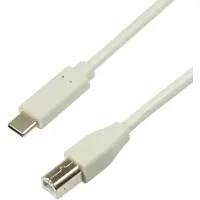 Logilink Câble USB 2.0 USB-C - USB-B mâle 1,0 m gris