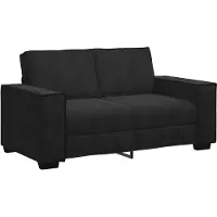 vidaXL Canapé à 2 places Noir 120 cm Velours