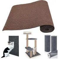 OEM Tapis antidérapant pour chat, à fixer sur un arbre à chat, une table, un escalier, un banc, un meuble ou un mur, autocollant, 198,7 x 40,8 cm, marron