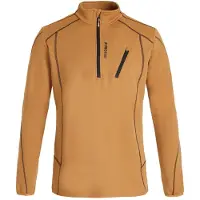 Protest Humans Half Zip Fleece Marron S Homme