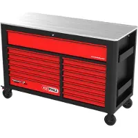 Ks Tools PERFORMANCEplus P45 NOIR/ROUGE Servante d'atelier 14 tiroirs - 873.7014