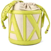 Armani Exchange pour femme. XW002183AF22635M7144 Sac seau naturel (OSFA), Beige, Casuel, Polyester