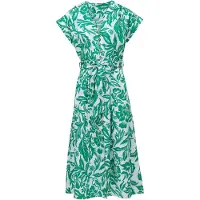 Salsa Jeans 21011101 Short Sleeve Midi Dress Vert M Femme