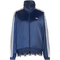 Adidas Satin Lace Firebird Loose Full Zip Sweatshirt Bleu XS Femme