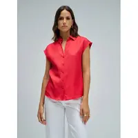 Salsa Jeans Basic Sleeveless Shirt Rouge S Femme
