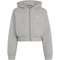 Adidas Originals Loose Padded Rib Full Zip Sweatshirt Gris 7-8 Years Fille