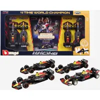Bburago F1 Red Bull Max Verstappen 1:43 Set 4 Car Model Kit Multicolore Enfants