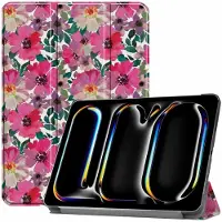 IMoshion Coque tablette Design Trifold pour Apple iPad Pro 11 (2025) M5 / (2024) M4 - Floral Water Color