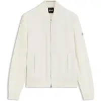 BOSS Levaio 10280711 Full Zip Sweater Blanc 2XL Homme