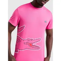 Lacoste T-shirt Wrap Croc - Rose, Rose