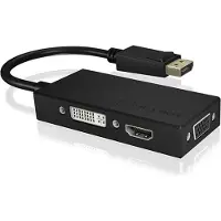 Icy Box IB-AC1031 - Convertisseur vidéo - DisplayPort - DVI, HDMI, VGA - noir