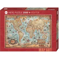 Heye Puzzle 2000 pièces The World 29845