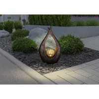 Globo Lighting Lampe solaire plastique bronze, LED
