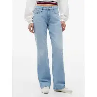 Tommy Hilfiger Jean 'Mid Rise Whiskered Bootcut' bleu clair