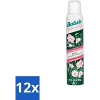 Batiste - Naturellement fibre de bambou & gardénia - Shampooing sec - Fortifie et rafraîchit - 100 % naturel - 200 ml - Pack avantage - 12 pièces