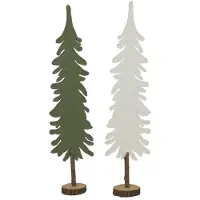 Svenska Living Image : sapin de Noël en feutre sur tronc vert, H 62 cm