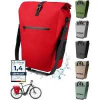 OEM Sacoche de vélo à fixation arrière - Sacoche de vélo à fixation arrière individuelle imperméable - Sacoche de vélo arrière - Porte-bagages - Accessoires de vélo - Vélo - École - Travail - Courses