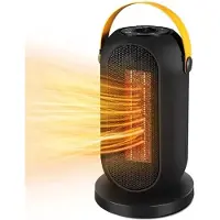 OEM Radiateur électrique avec ventilateur - Compact - Noir