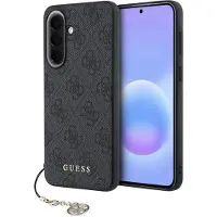 GUESS 4G Charm Case for Samsung Galaxy A57 Black (Samsung Galaxy A57), Coque pour téléphone portable, Noir