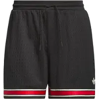Adidas Pantalon rouge / noir / blanc