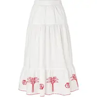 TATUUM Jupe 'Sisa' rouge / blanc cassé