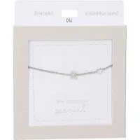 Depesche Bracelet argenté « Heart of Gold » avec la lettre K - Bijoux pour femmes