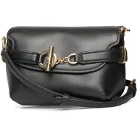 Lauren Accesorios pour femme. 431P04297001 Blaike petit sac à bandoulière en cuir noir (OSFA), Casuel, Classique