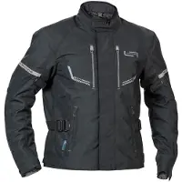 Lindstrands Veste textile imperméable pour moto Lomsen, noir, 56