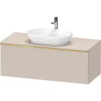 Duravit D-Neo, sous-lavabo en console suspendu, 1200x459x550mm, 1x tiroir, avec poignée or poli, DE4949034910000