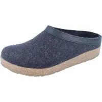 Iesse Schuh Chaussures de randonnée Haflinger Grizzly, modèle Torben, pour hommes. Pantoufles, chaussures d'intérieur, couleur gris, style décontracté