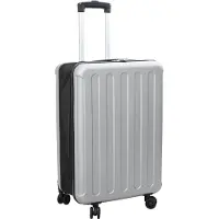 vidaXL Valise avec serrure Argent 43 x 27 x 66 cm ABS plastique