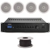 SubZero 80W 100V 8" Ceiling Speaker System