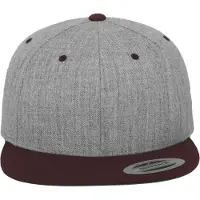 Flexfit Casquette gris chiné / bourgogne