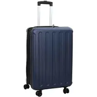 vidaXL Valise avec serrure bleu foncé 43 x 27 x 66 cm ABS plastique