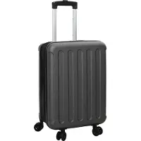 vidaXL Valise avec serrure gris foncé 34 x 23 x 55,5 cm ABS plastique
