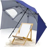 TolleTour Parasol Parapluie de jardin Parasols en acier inoxydable 210cm