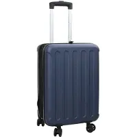 vidaXL Valise avec serrure bleu foncé 34 x 23 x 55,5 cm ABS plastique