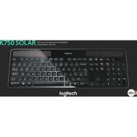 Logitech K750, RF Wireless, bureau, standard, 2.4 GHz, USB, Nano
