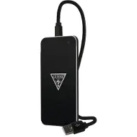 GUESS Base De Charge Qi Smartphones Chargeur Sans Fil 1a Fin Glossy - Noir