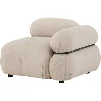 Venture Home Mika canapé modulable extrémité droite beige noir.