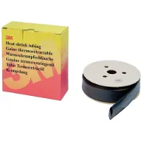 3M Allemagne Gaine thermorétractable, rouleau 1,2/0,6mm, noir, fin