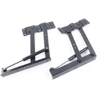 StarTech.com Mécanisme de levage pour table basse - Charnières à ressort rabattables - Réglables - Lot de 2 - Alliage d'aluminium